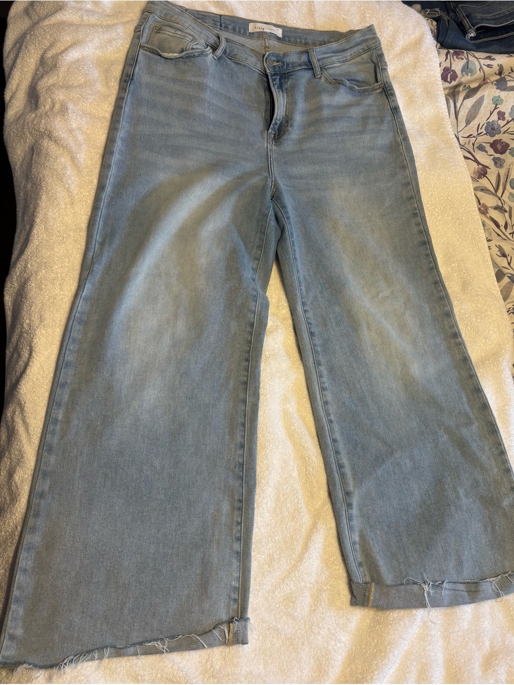Risen Jeans-Wide Leg Light Blue Women’s Jeans 1X